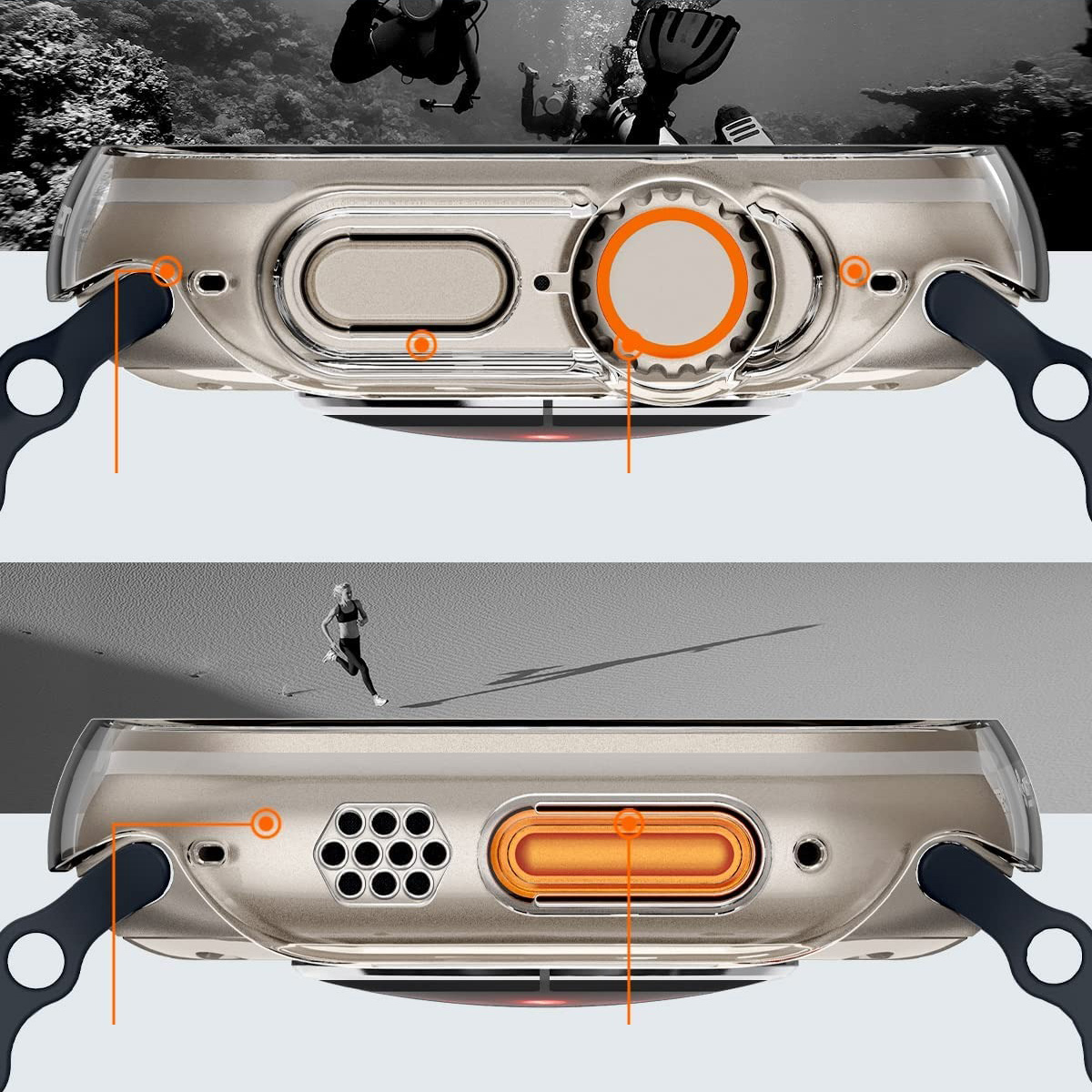 Oryginalne etui od marki Spigen z serii Thin Fit dla Apple Watch Ultra 49mm
